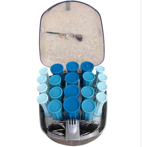 Conair Compact Multi-Size Hot Roller Set 3 Sizes-20 Hair Curlers W/holders - Picture 6 of 8